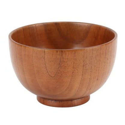 Wooden polished bowl